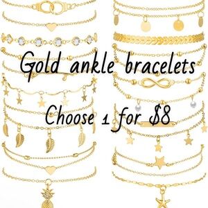 Gold Ankle Bracelets
